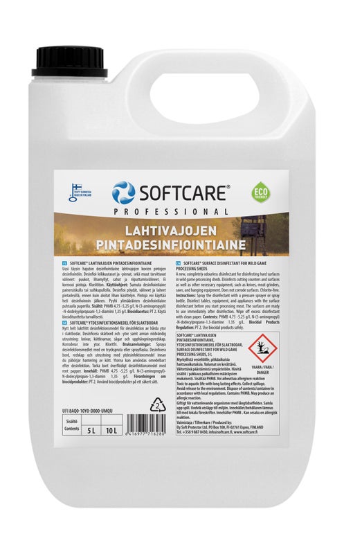 Lahtivajojen pintadesinfiointi