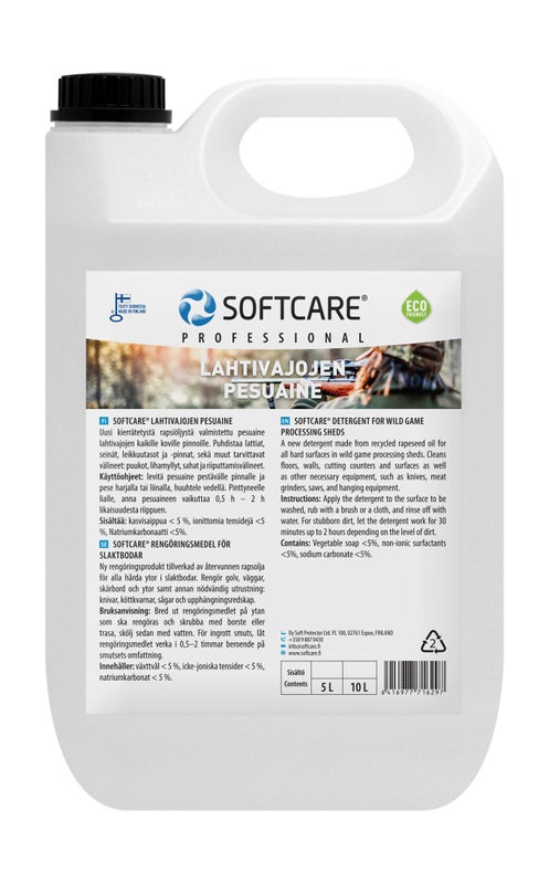 Softcare Lahtivajoen  pesuaine  5 l.